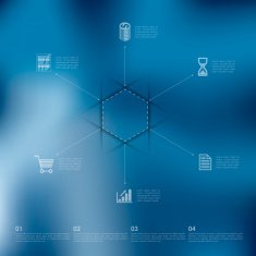 business infographic with unfocused background N236