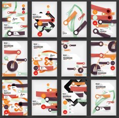 Set of Flyers Brochure Design Templates N4