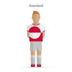 Greenland football player Soccer uniform N2
