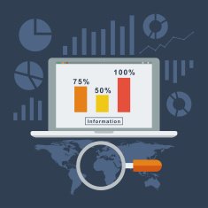 flat analytics concept
