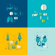 Medical flat infographic N96