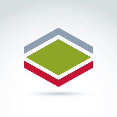 Geometric abstract symbol vector graphic design element icon N9