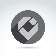 Geometric abstract icon symbol vector graphic design N9
