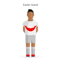 Easter Island football player Soccer uniform N2