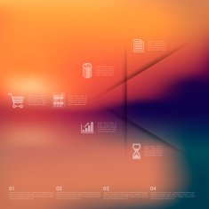 business infographic with unfocused background N247