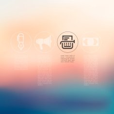 business infographic with unfocused background N253