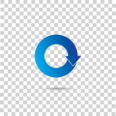 Abstract blue icon N3