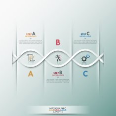 Modern Infographics Process Template N18