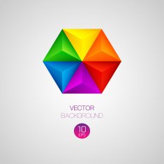 3d triangular background Vector illustration N6