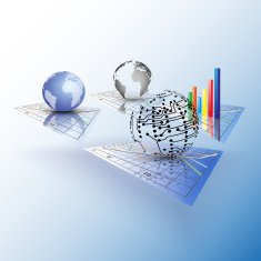 Set of Progressive charts Abstract vector illustration