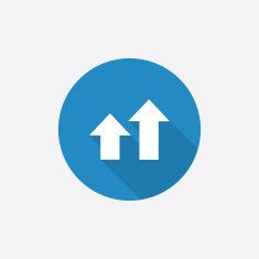 business diagram chart Flat Blue Simple Icon with long shadow N2