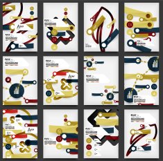 Set of Flyers Brochure Design Templates N6