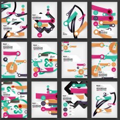 Set of Flyers Brochure Design Templates N7