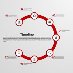 Infographics timeline concept N10