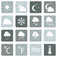 Vector Set of Weather Icons N6