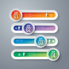 Infographics vector design template N354