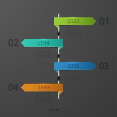 vector timeline infographic element design N5