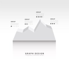 Editable business diagram graph chart white colore