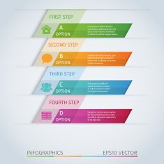 Modern simple infographic template N2