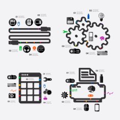 technology infographic N72