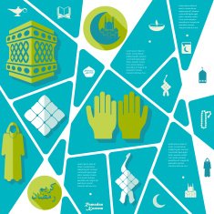 flat infographic Ramadan Kareem N82