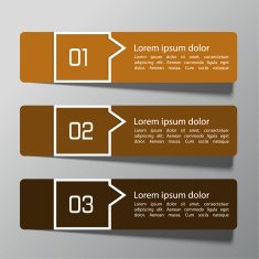 Vector paper and pointer modern design template