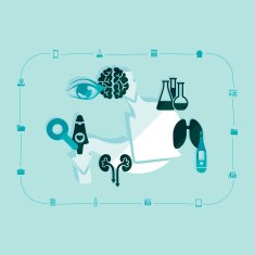 Medical flat infographic N102