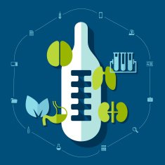 Medical flat infographic N104
