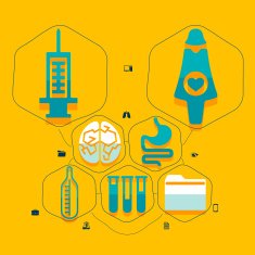 Medical flat infographic N105