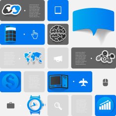 business geometric infographic N39