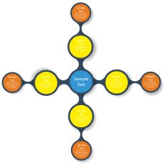 colorful round diagram infographics for presentations N16