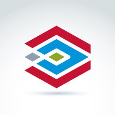 Geometric abstract icon symbol vector graphic design N10