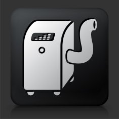 Black Square Button with Air Conditioner N2