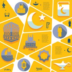 flat infographic Ramadan Kareem N85