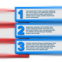 Infographics with blurred option bars