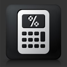 Black square button with Calculator N3