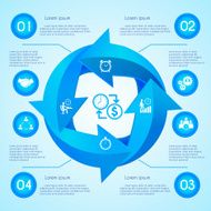 Circle arrow infographic