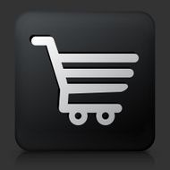 Black Square Button with Shopping Cart Icon N11
