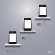 vector modern smartphone infographic