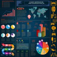 Car service repair Infographics N36