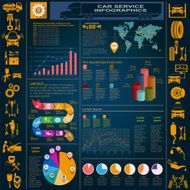 Car service repair Infographics N37