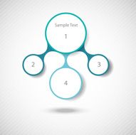 metaball colorful round diagram infographics N147