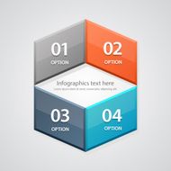 Modern business banner options infographics Vector illustration N4