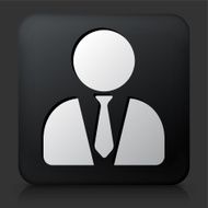 Black Square Button with Lawyer Icon