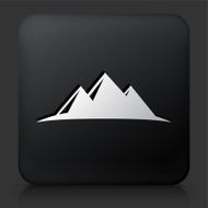 Black Square Button with Mountain Icon N3