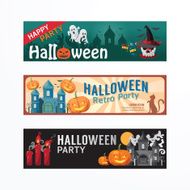 Halloween Day Party Banner Template Design N2