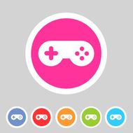 Game joystick flst icon badge N3