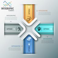 Modern infographics options banner N679