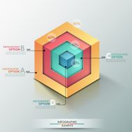 Modern infographics options banner N683