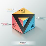 Modern infographics options banner N684